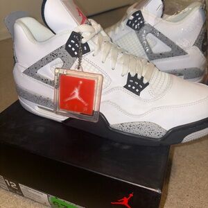 Jordan Retro OG White and Gray Sneakers